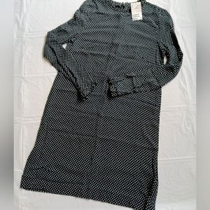 NWT H&M Black poka dot dress. Size 6